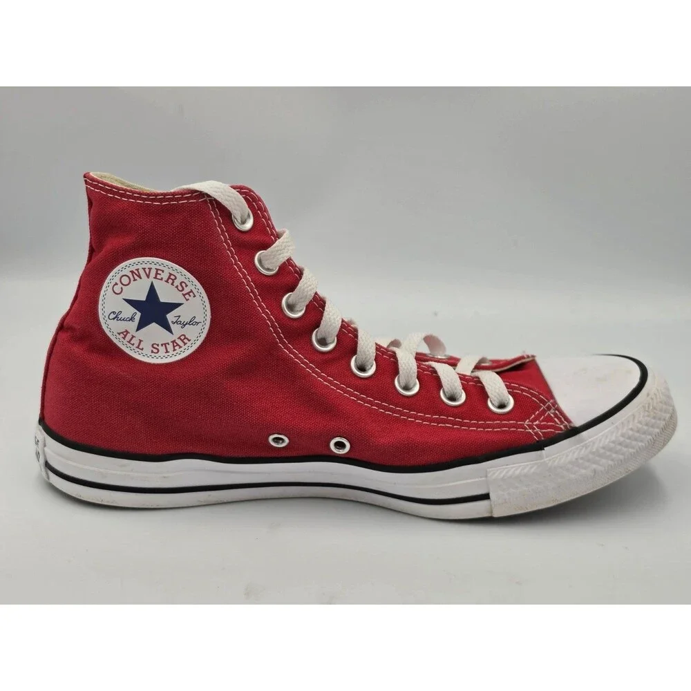 Converse Chuck Taylor All Star Shoes Mens 8.5 Womens 10.5 High-Top Sneakers Red
